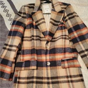 Plaid Woolen Blazers
